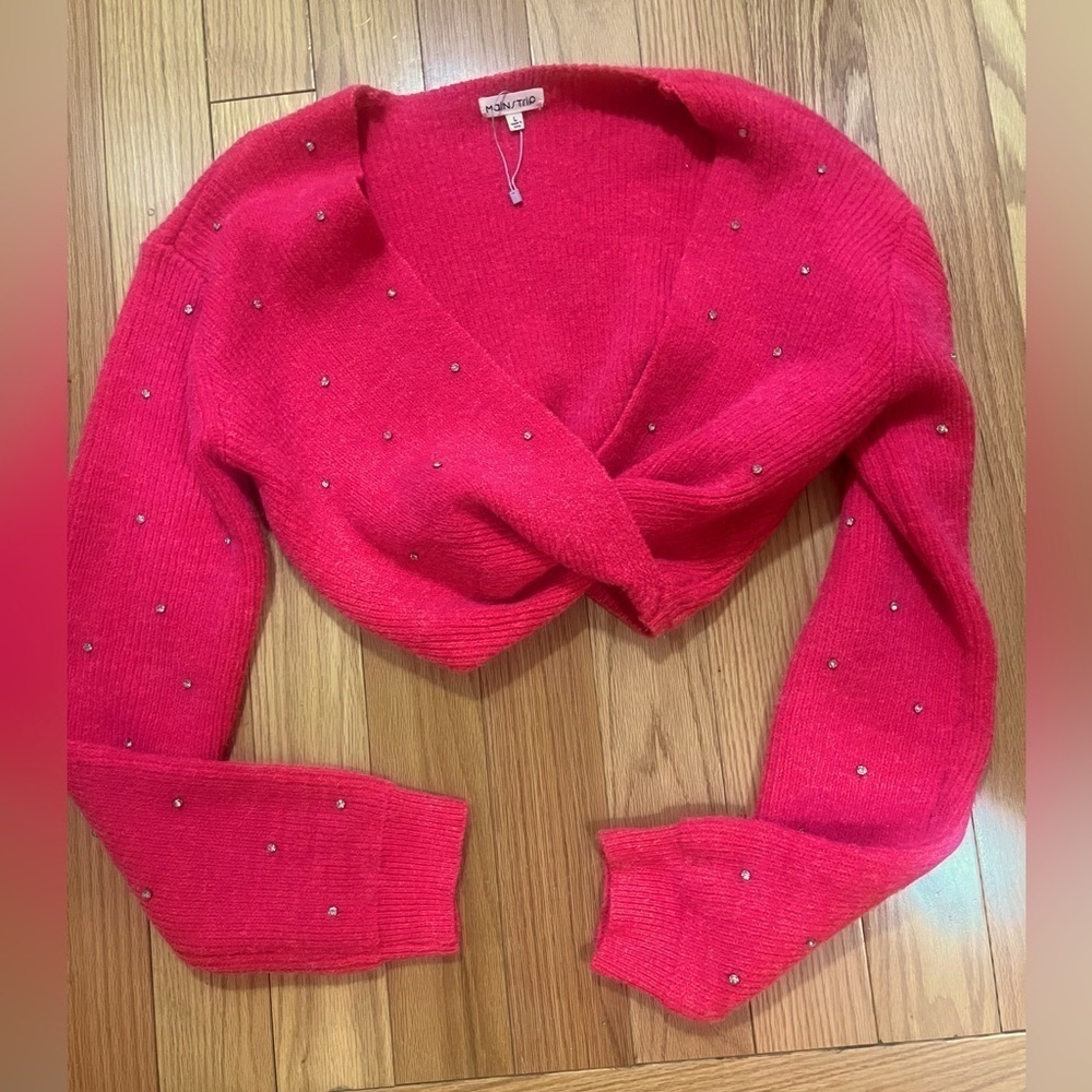 Hot Pink Sequins Sweater